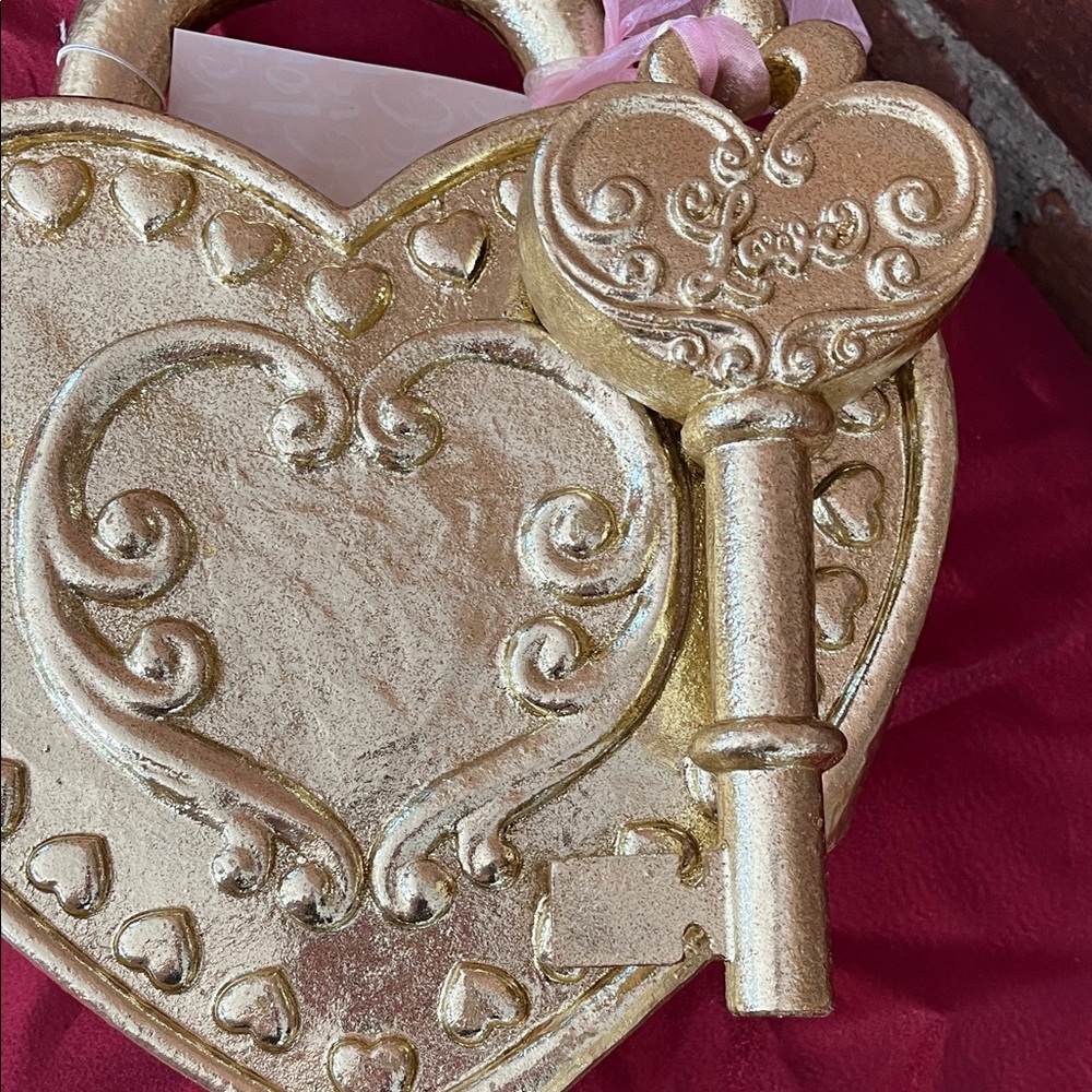 Rachel Zoe Gold Heart Lock with Key Design - Picture 6 of 10